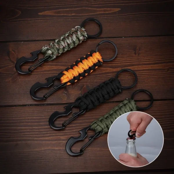 Avaimenperä paracord pullonavaaja